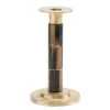 Small Brass & Horn Candlestick - 1 Each
