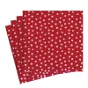 Small Dots Paper Luncheon Napkins in Red - 20 Per Package