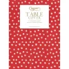 Small Dots Red Paper Linen Table Covers - 1 Each