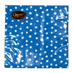 Small Dots Royal Blue Cocktail Napkins - 20 Per Package