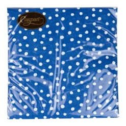 Small Dots Royal Blue Luncheon Napkins - 20 Per Package
