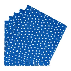 Small Dots Royal Blue Luncheon Napkins - 20 Per Package