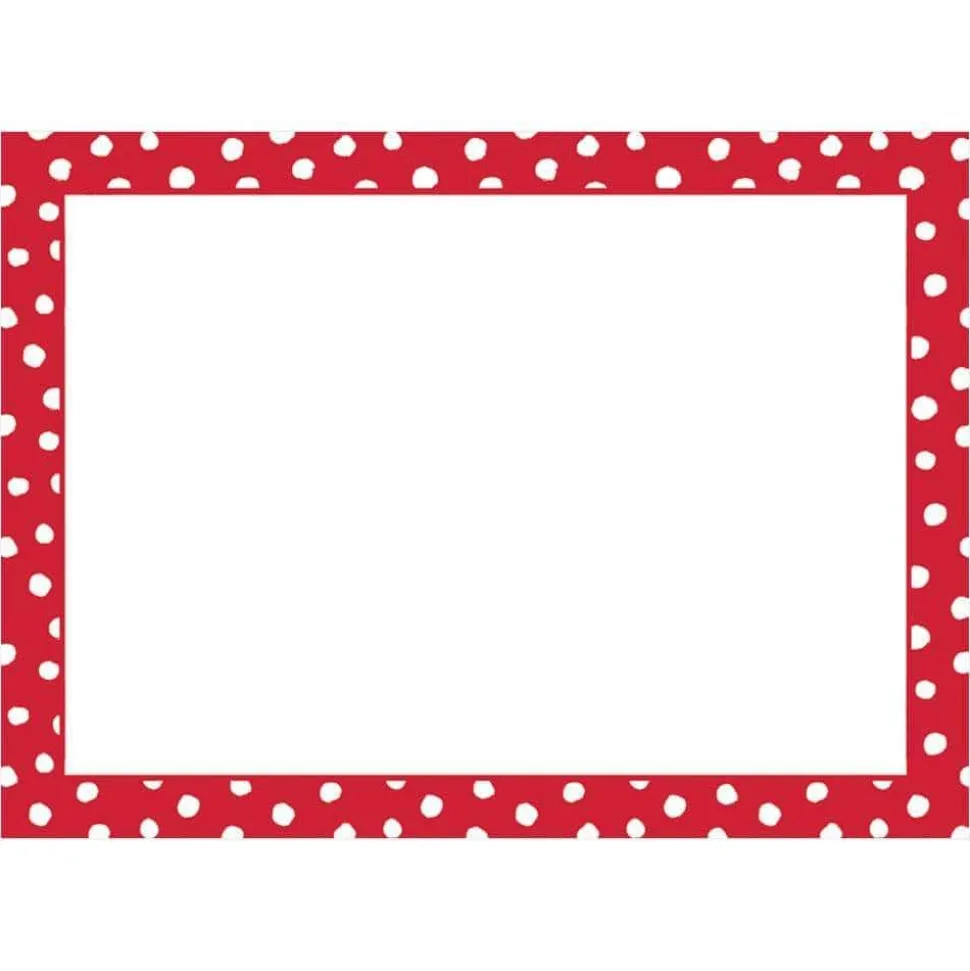 Small Dots Self-Adhesive Labels in Red - 12 Per Package
