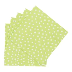 Small Dots Spring Green Cocktail Napkins - 20 Per Package