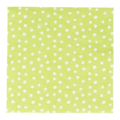 Small Dots Spring Green Luncheon Napkins - 20 Per Package