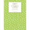 Small Dots Spring Green Paper Linen Table Covers - 1 Each