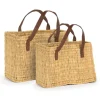 Small Rectangle Straw Tote 7" - 1 Each