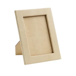 Snakeskin 4" x 6" Picture Frame in Ivory - 1 Each