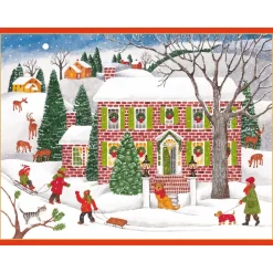 Snow Fun Classic Boxed Christmas Cards - includes 15 cards & envelopes