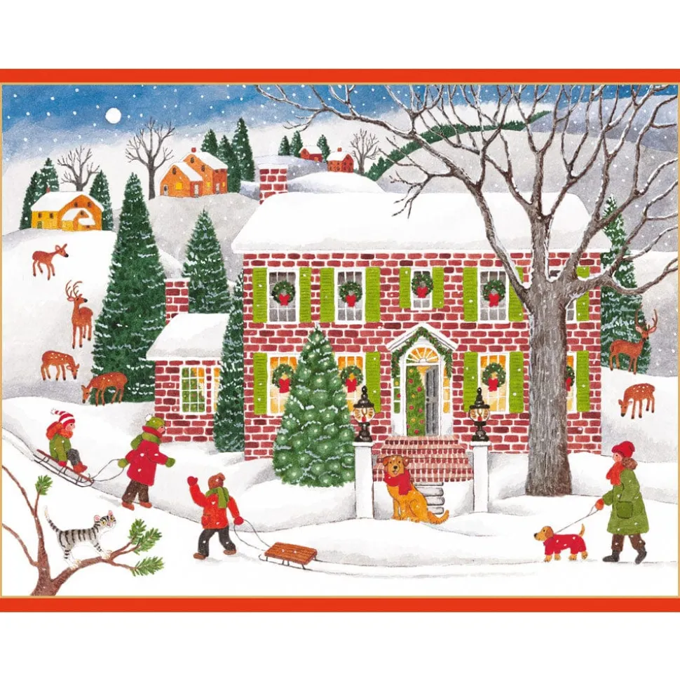 Snow Fun Personalized Christmas Cards
