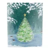 Snowflake Tree A-Size Boxed Christmas Cards - 15 Cards And Envelopes
