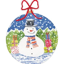 Snowman Ornaments Gift Tags - 4 Per Package