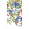 Snowman Ornaments Greeting Cards - 1 Greeting Card & 1 Envelope