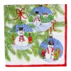 Snowman Ornaments Luncheon Napkins - 20 Per Package