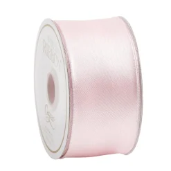 Solid Light Pink Wired Ribbon - 10 Yard Spool