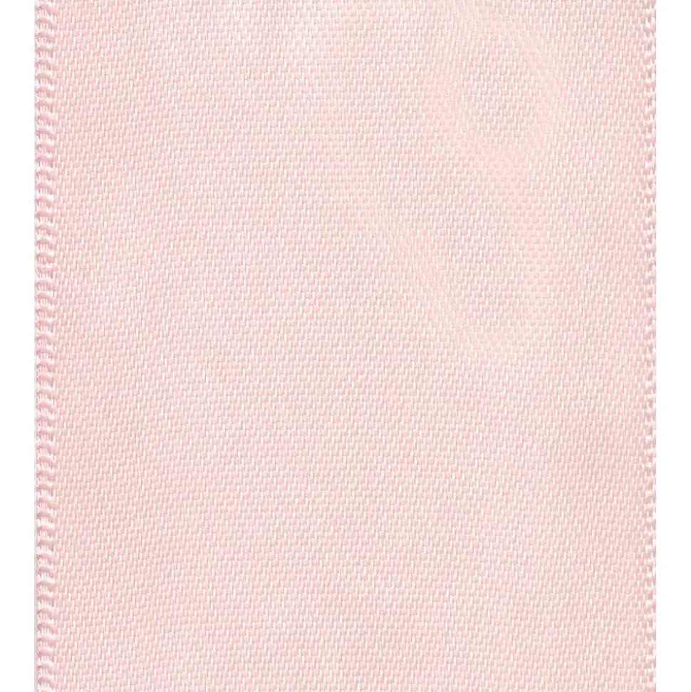 Solid Light Pink Wired Ribbon - 10 Yard Spool