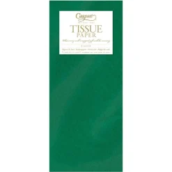 Solid Tissue Paper in Green - 8 Sheets Included