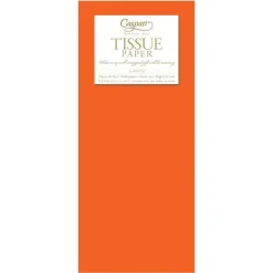 Solid Tissue Paper in Orange - 8 Sheets Included