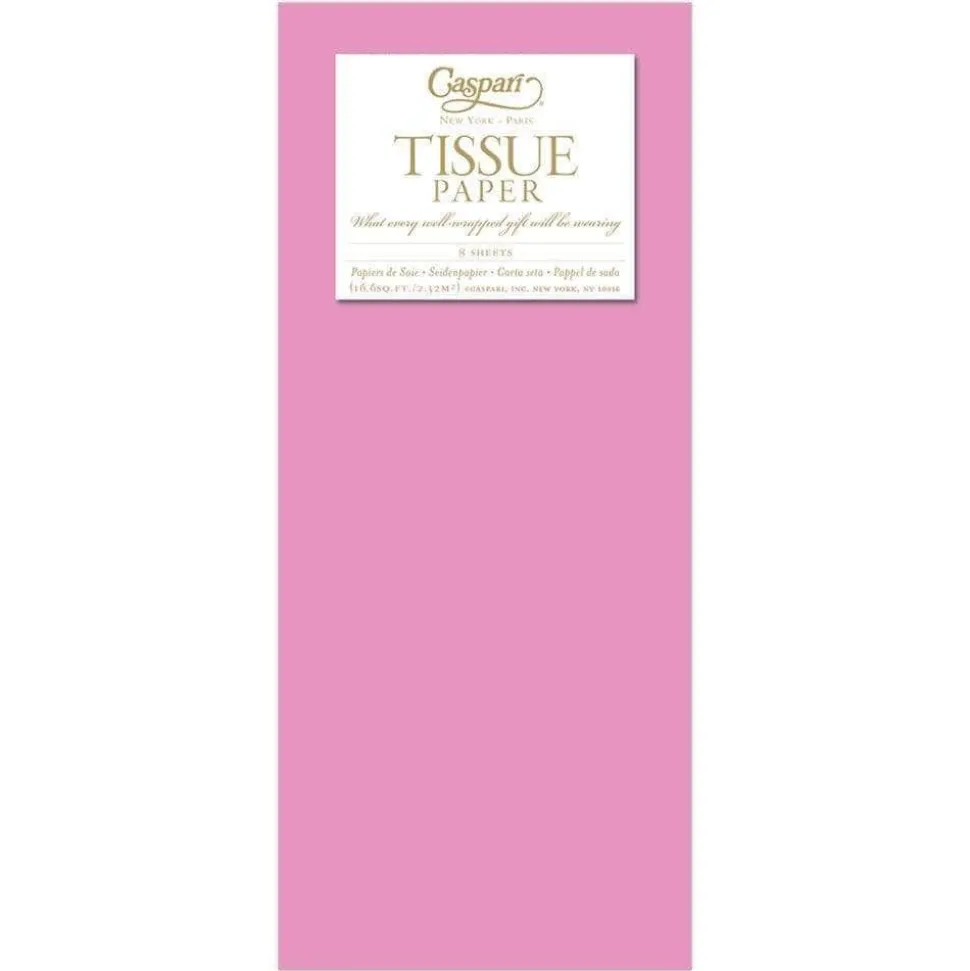 Solid Tissue Paper in Raspberry - 8 Sheets Included