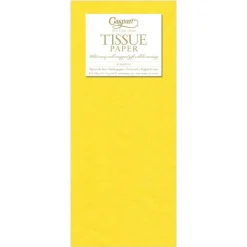 Solid Tissue Paper in Yellow - 8 Sheets Included