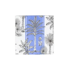 Southern Palms Blue & White Luncheon Napkins - 20 Per Package