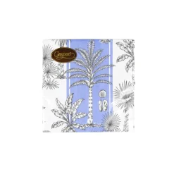 Southern Palms Blue & White Luncheon Napkins - 20 Per Package