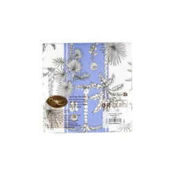 Southern Palms Blue & White Luncheon Napkins - 20 Per Package