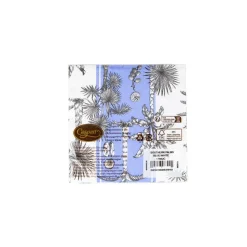 Southern Palms Blue & White Cocktail Napkins - 20 Per Package