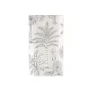 Southern Palms Flax & White Guest Towel Napkins - 15 Per Package