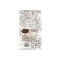 Southern Palms Flax & White Guest Towel Napkins - 15 Per Package