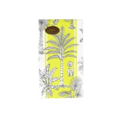 Southern Palms Green & White Guest Towel Napkins - 15 Per Package