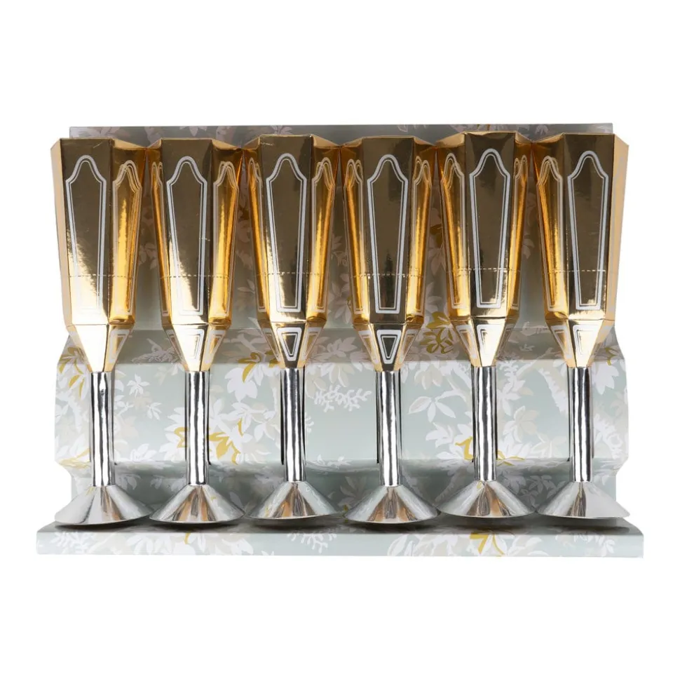 Sparkling Flutes Party Poppers 10 inch - 6 per box