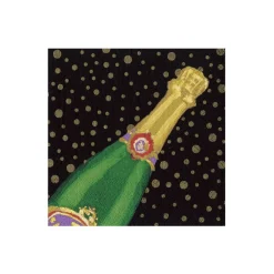 Sparkling Paper Cocktail Napkins in Black - 20 per Package