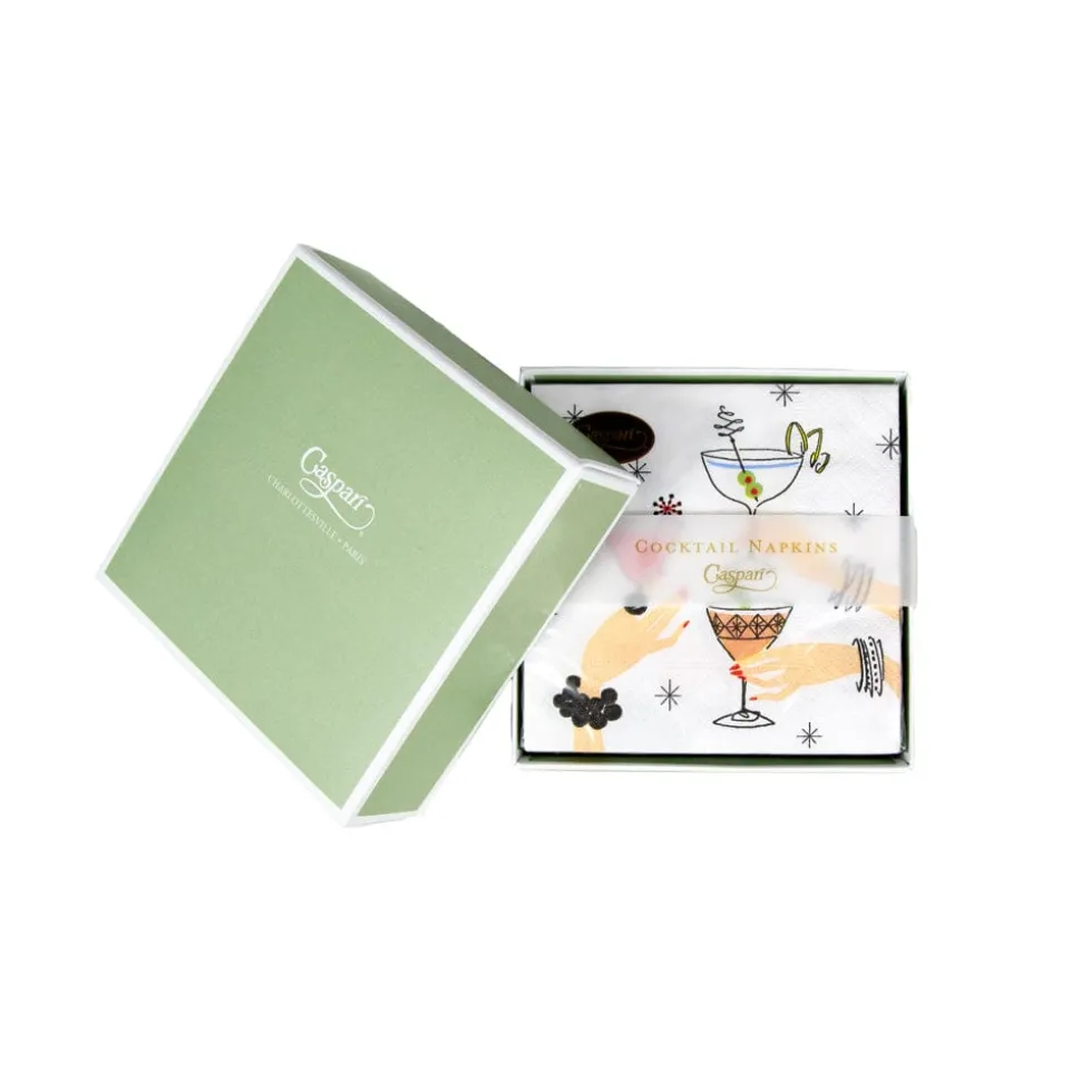 Speakeasy Boxed Cocktail Napkins - 40 Per Box