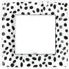 Spots Square Paper Dinner Plates in Black - 8 Per Package