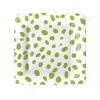 Spots Square Paper Salad & Dessert Plates in Green - 8 Per Package
