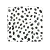 Spots Square Paper Salad & Dessert Plates in Black - 8 Per Package