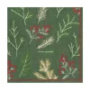Sprigs and Berries Paper Luncheon Napkins in Evergreen - 20 Per Package