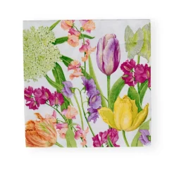 Spring Flower Show Dinner Napkins - 20 Per Package