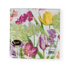 Spring Flower Show Dinner Napkins - 20 Per Package