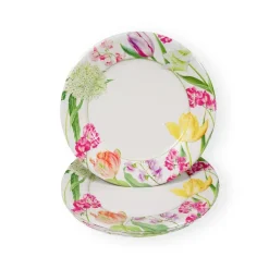 Spring Flower Show Dinner Plates - 8 Per Package