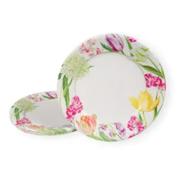 Spring Flower Show Dinner Plates - 8 Per Package