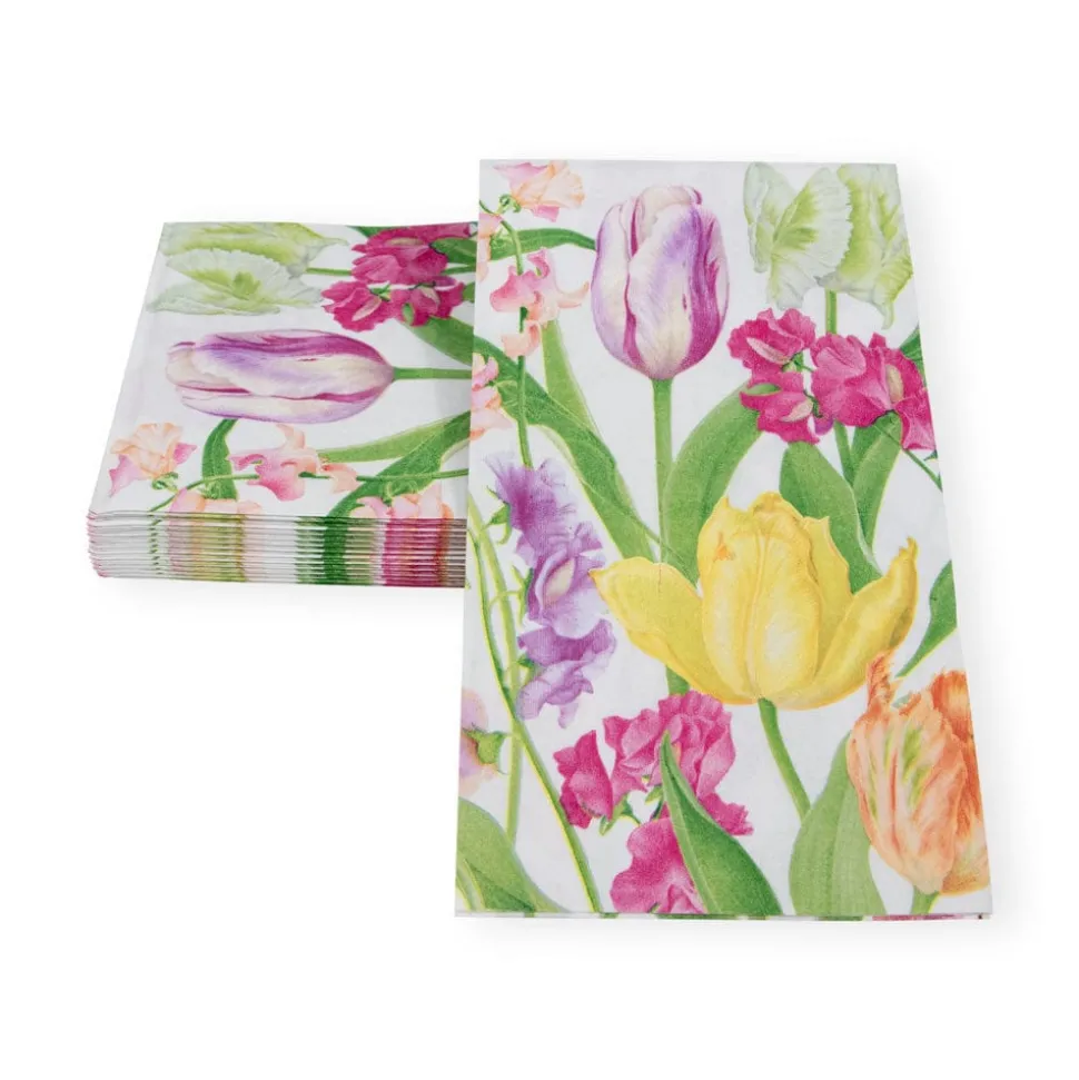 Spring Flower Show Guest Towel Napkins - 15 Per Package