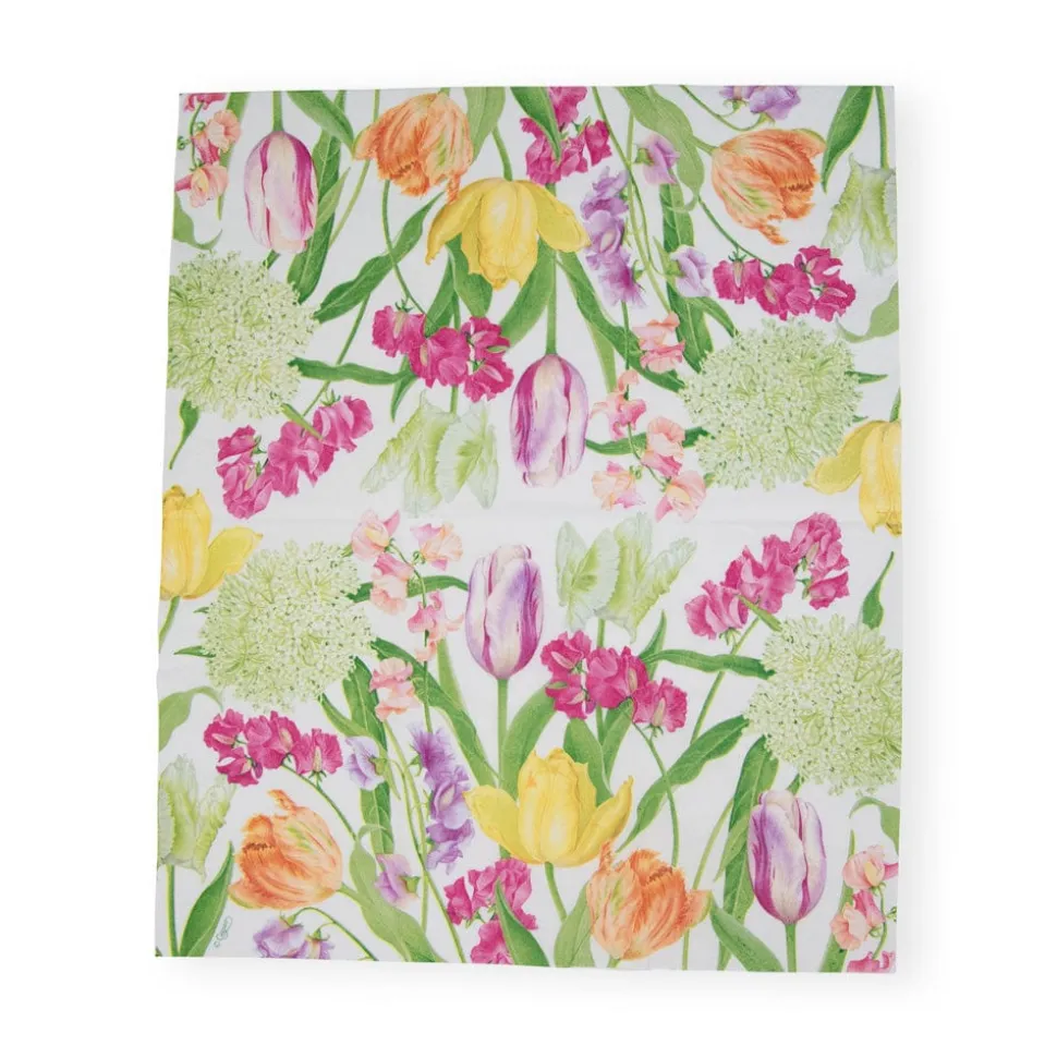 Spring Flower Show Guest Towel Napkins - 15 Per Package