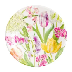 Spring Flower Show Salad & Dessert Plates - 8 Per Package