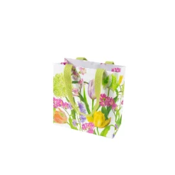 Spring Flower Show Small Square Gift Bags - 1 Each