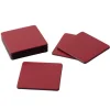 Square Lizard Coasters in Cranberry - 8 Per Box
