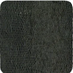 Square Lizard Coasters in Black - 8 Per Box