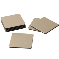 Square Lizard Coasters in Platinum - 8 Per Box