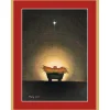 Star And Creche Boxed Christmas Cards - 16 Christmas Cards & 16 Envelopes